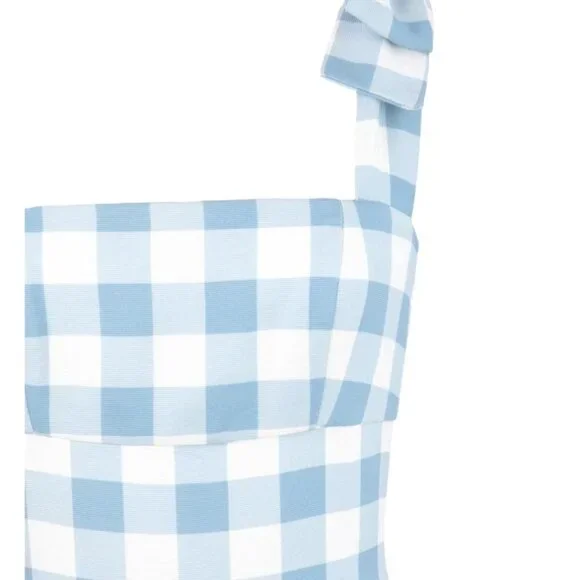 LA PALMA DRESS IN BLUE GINGHAM by Leal Daccarett (OTM Exclusive!) - Picture 5 of 6
